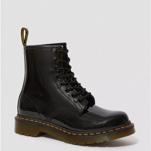 Dr. Martens 1460 Patent Leather Lace Up Boots - Picture 3 of 16